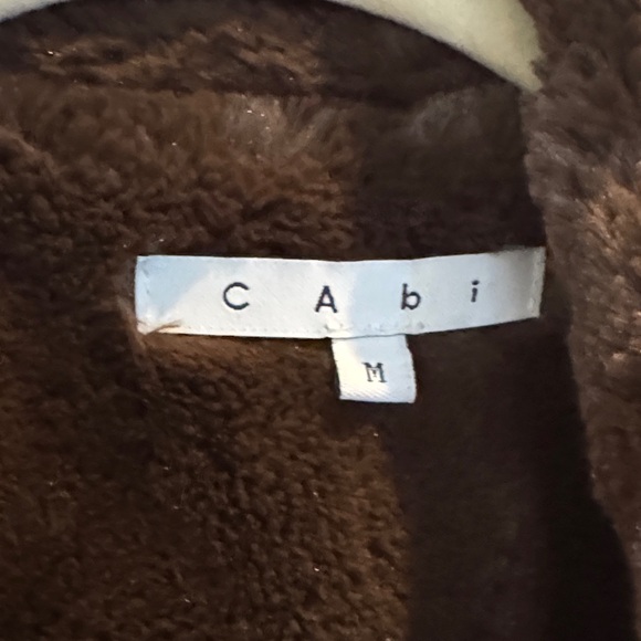 CAbi women’s faux fur brown jacket size M. Excellent condition - Picture 2 of 5